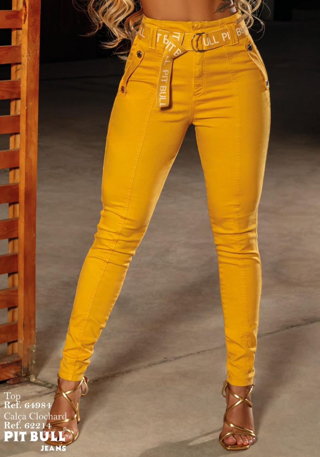 Stabiliant CalÃ§a Jeans Clochard Com Cinto Calça Jeans Clochard