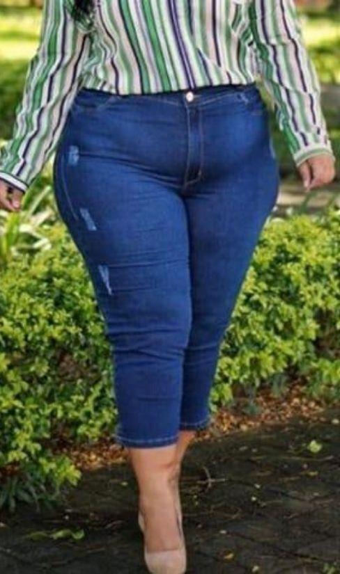 calça jeans corsario