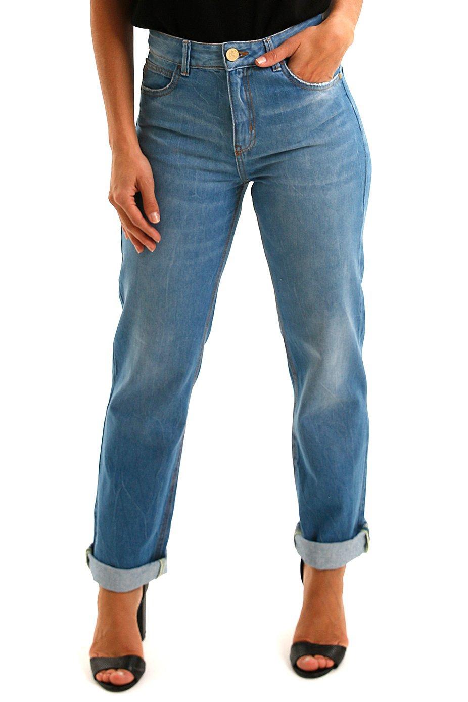calca jeans feminina reta