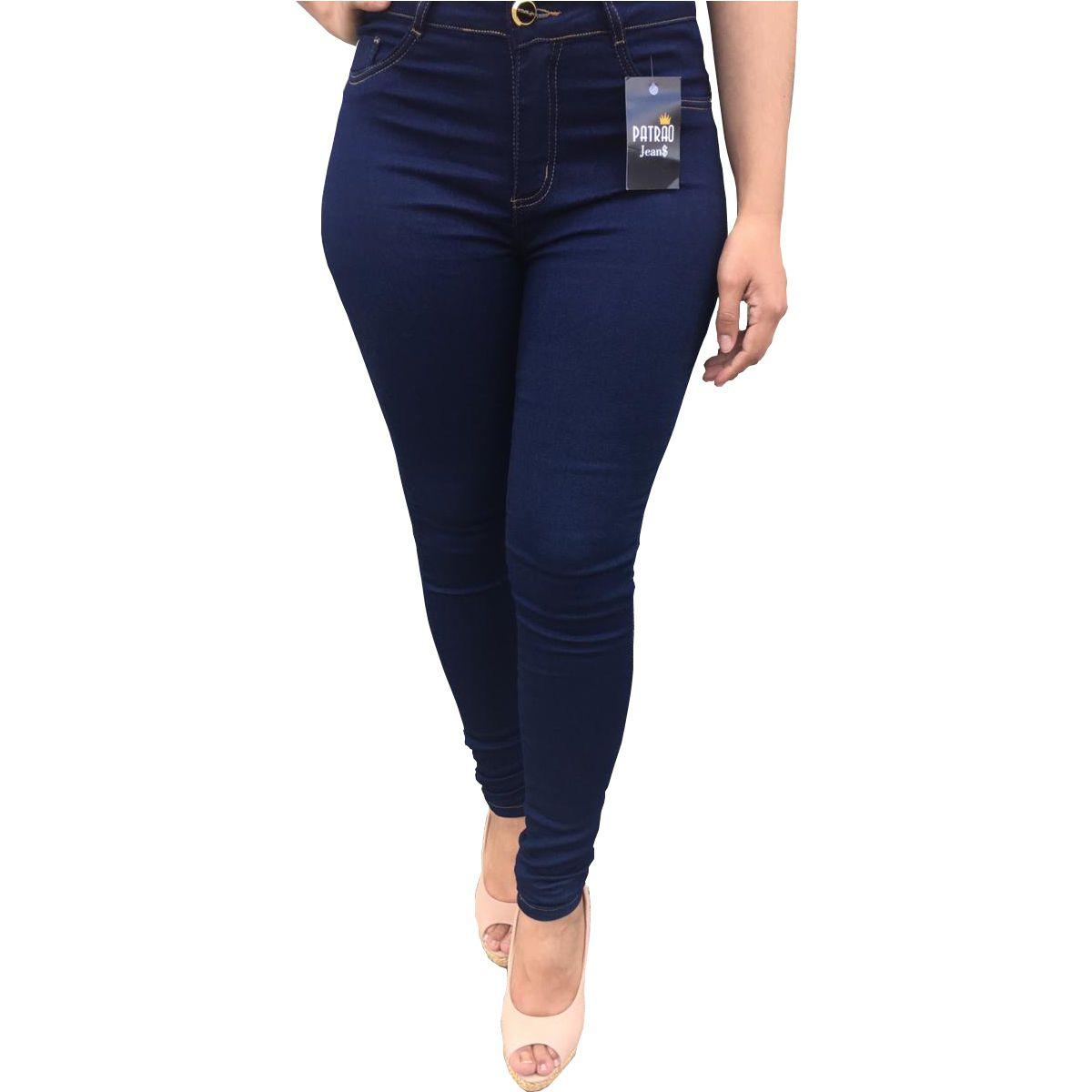 calça jeans feminina azul marinho