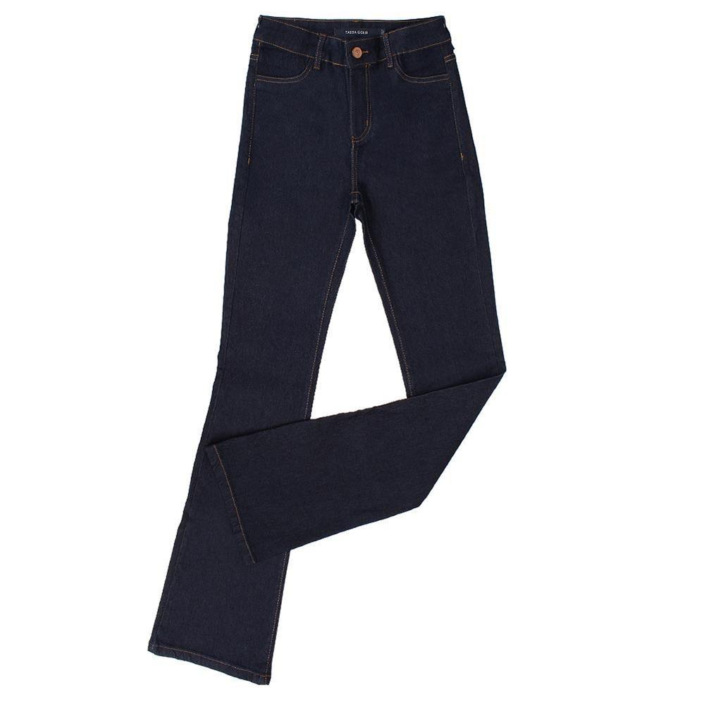 calça jeans boot cut cintura alta