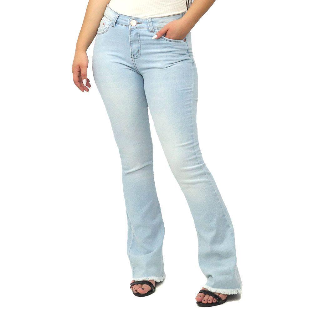 calça jeans feminina cintura alta desfiada