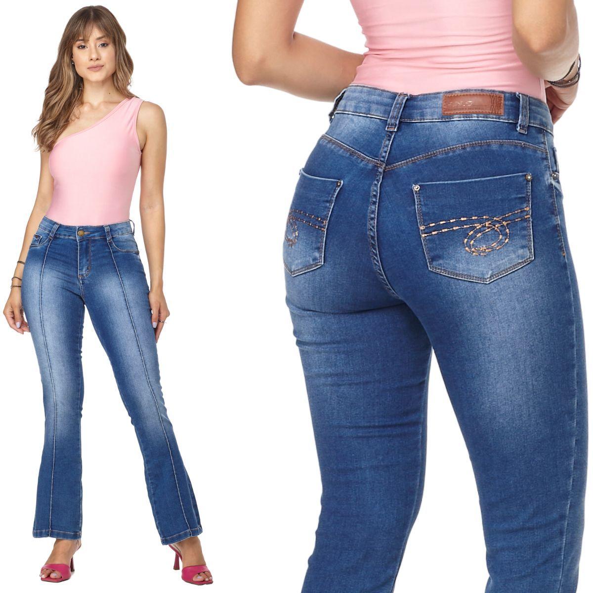 Stabiliant Jaqueta Jeans Feminina Longa Jeans TÃªnis Preto Look De