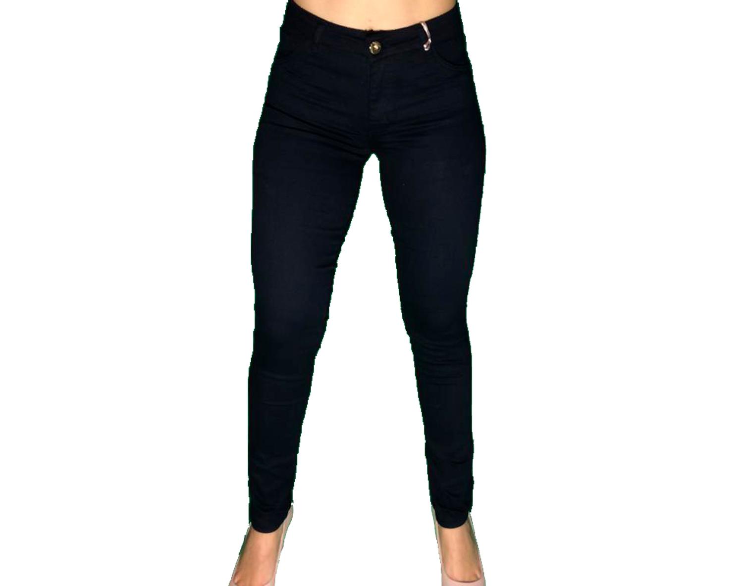 calça jeans feminina cintura alta preta