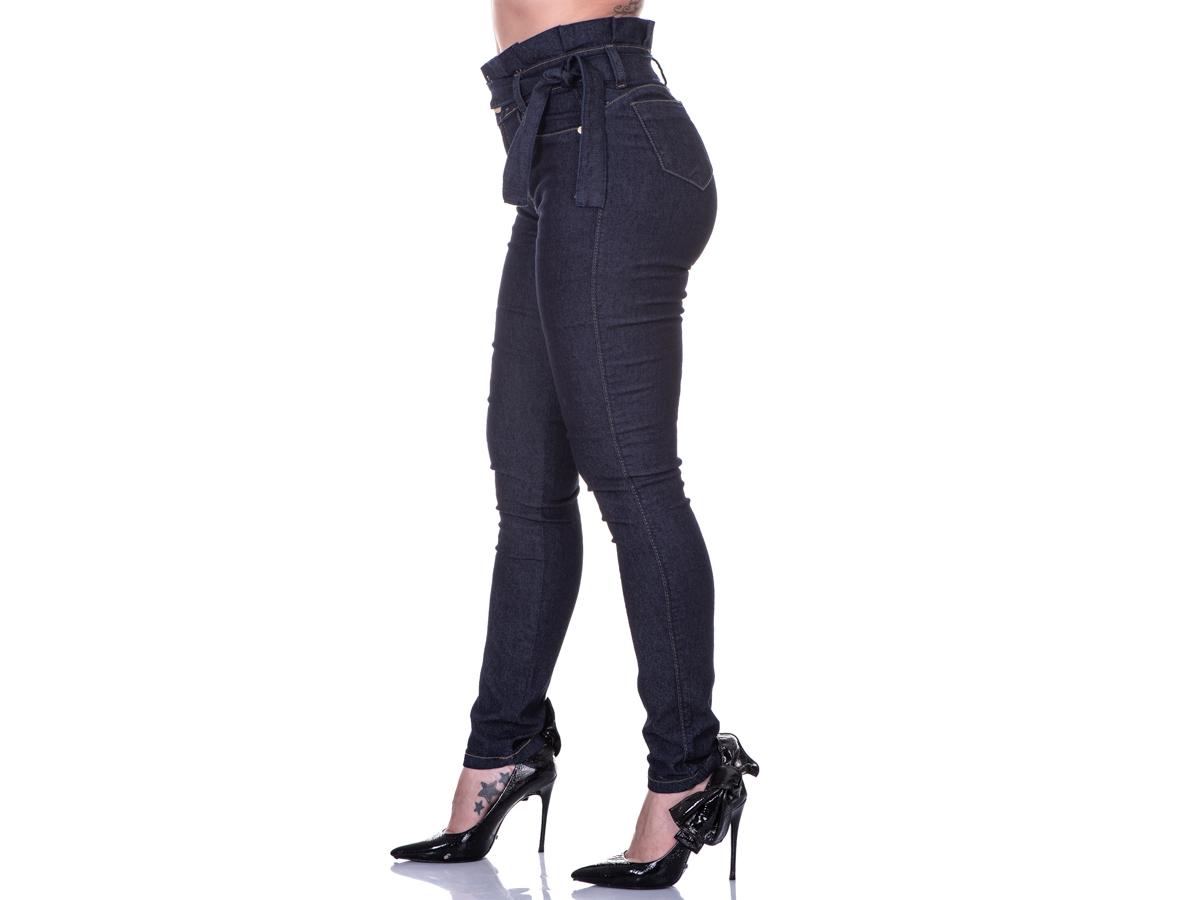 calça de cós alto feminina