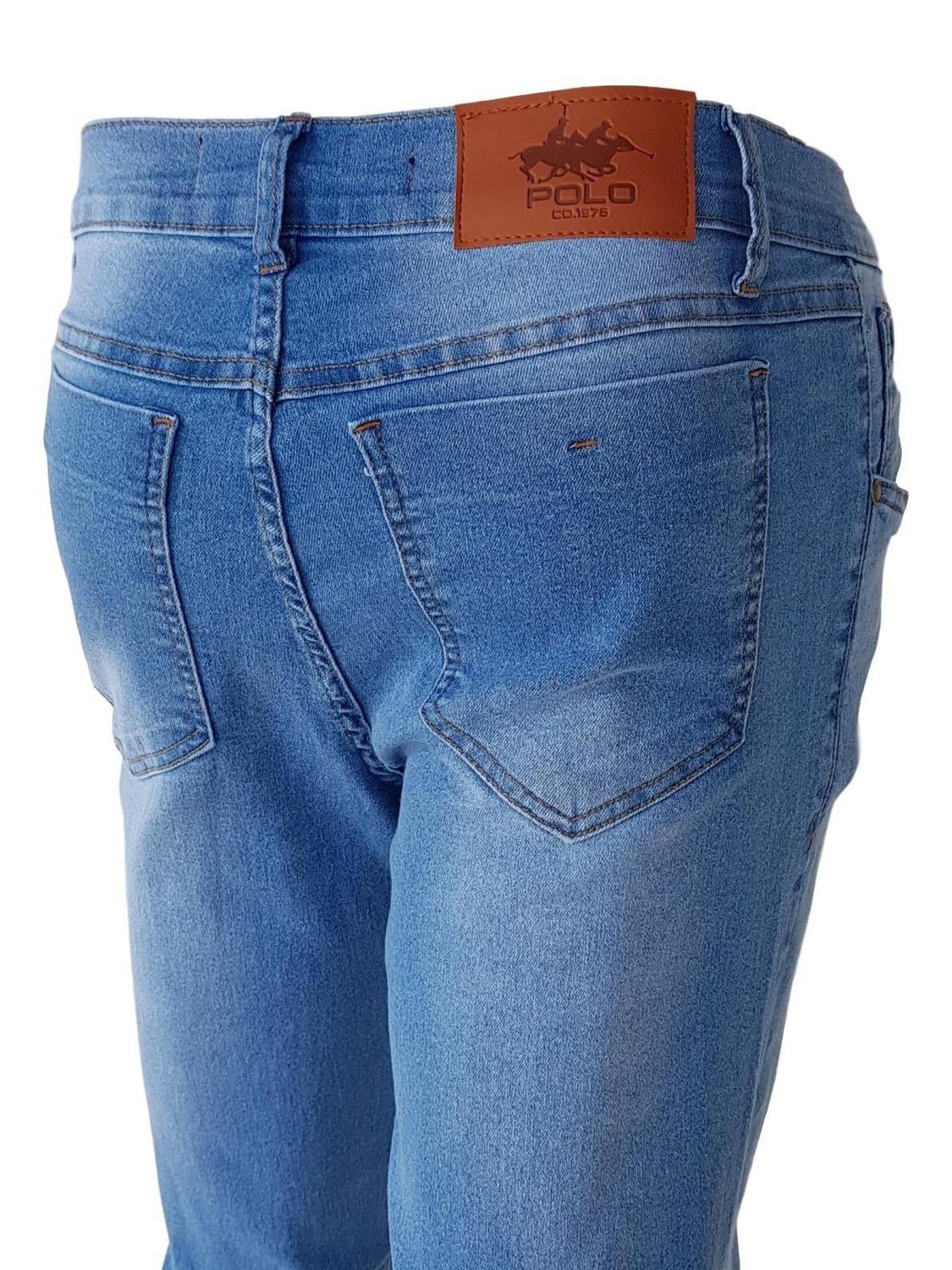 light blue polo jeans