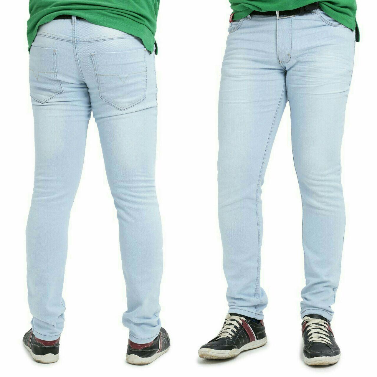 calças jeans masculina clara