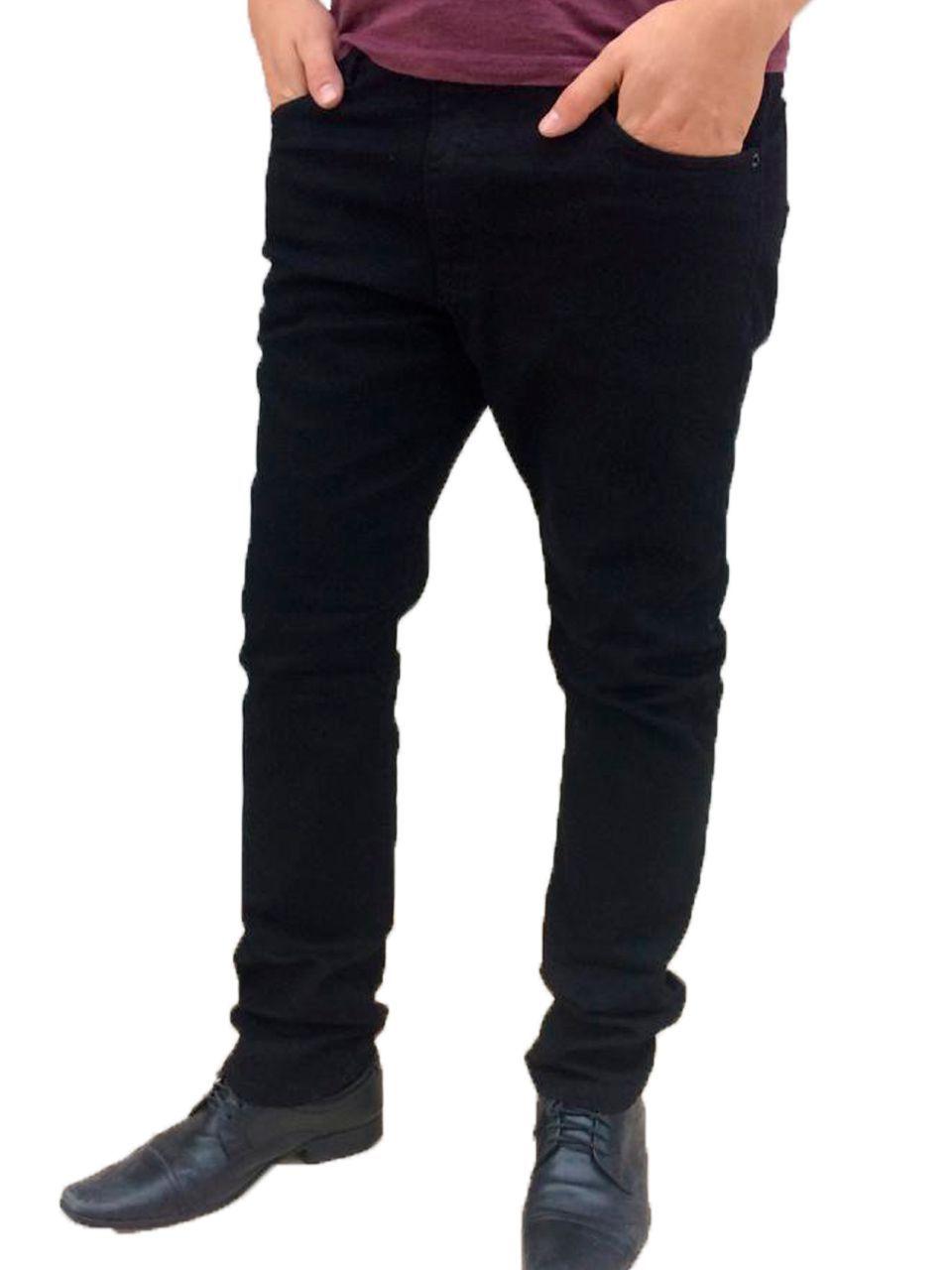 calça masculina skinning preta