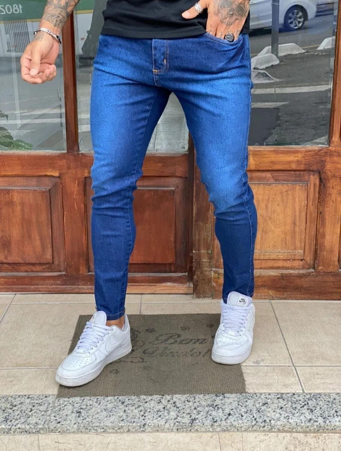 Jeans Masculina Calca Jeans Na Canela Calça Jeans Masculina Preta