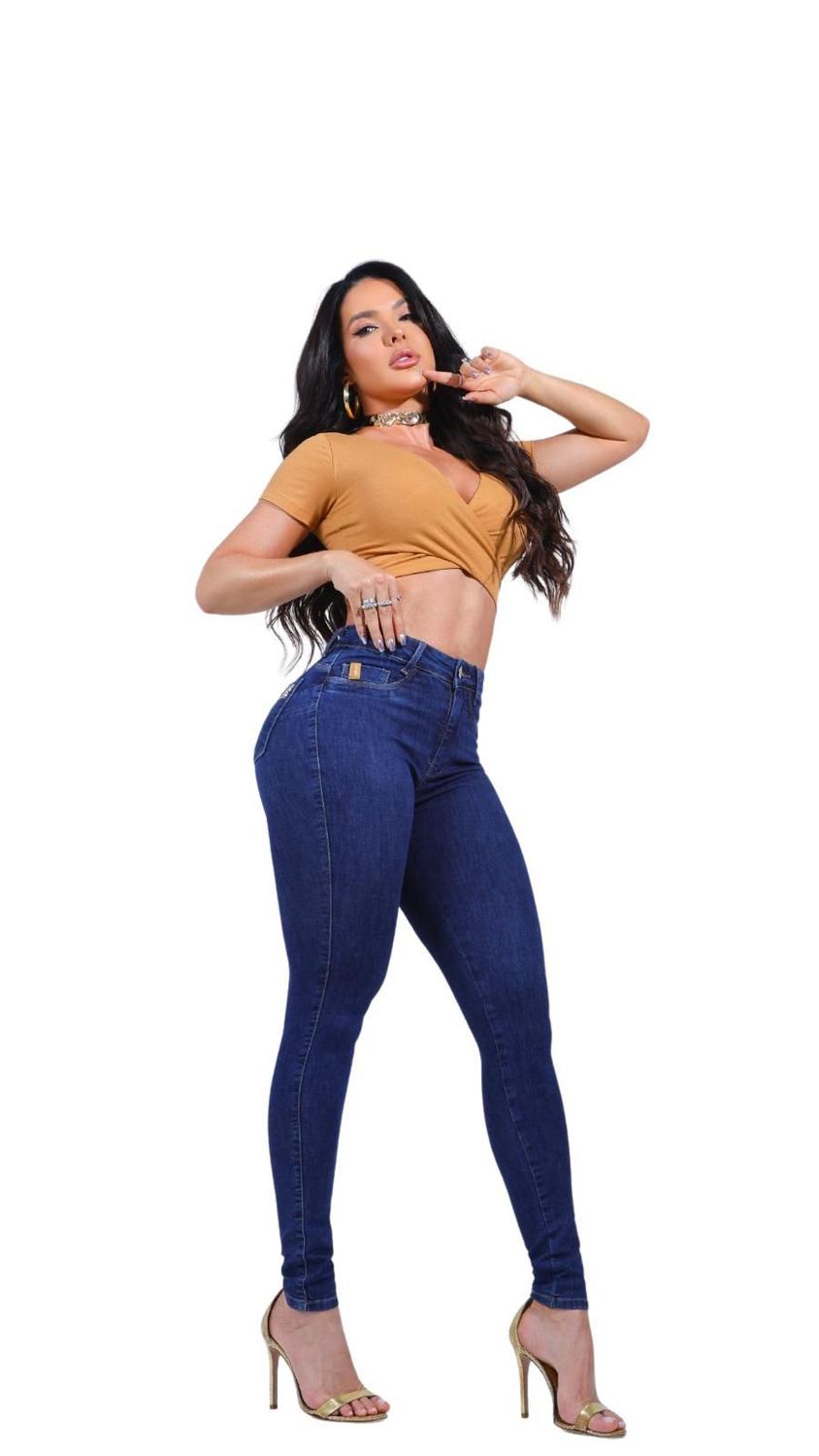 Calça Jeans Miller Deluxe Cor Azul Premium Skinny Original