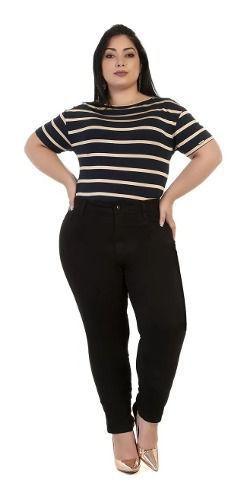 calça sawary plus size preta