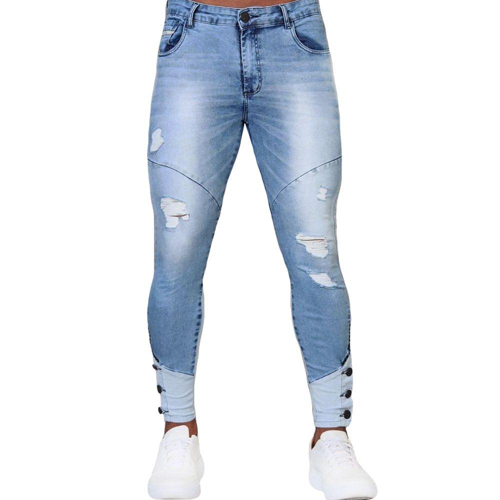 Primavera Verão Tendencia Jeans VerÃ£o 2019 Jeans VerÃ£o 2019 Tendencias  Calça Pantalona Com Fendas Viscolino