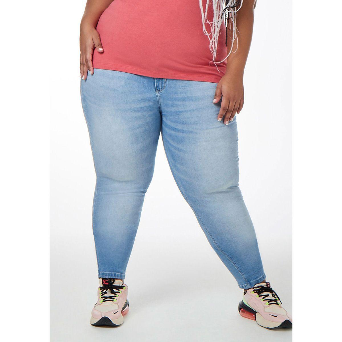 calça jeans skinny feminina cintura alta