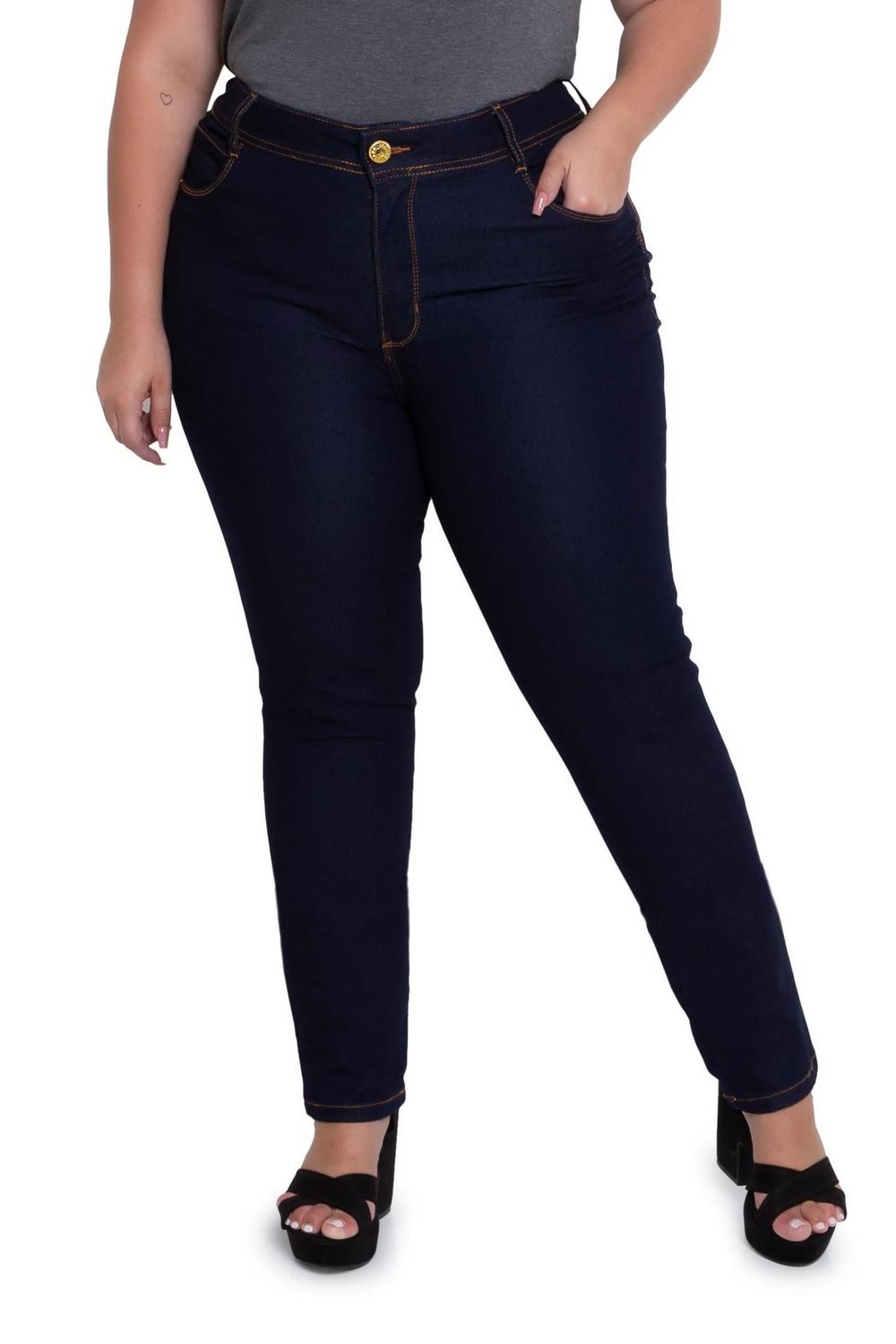 calça jeans cintura alta jezzian