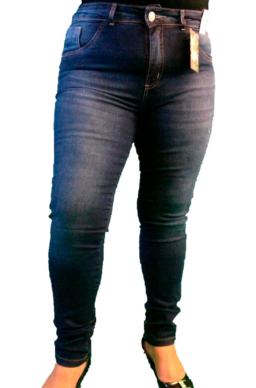 calça jeans cos alto plus size