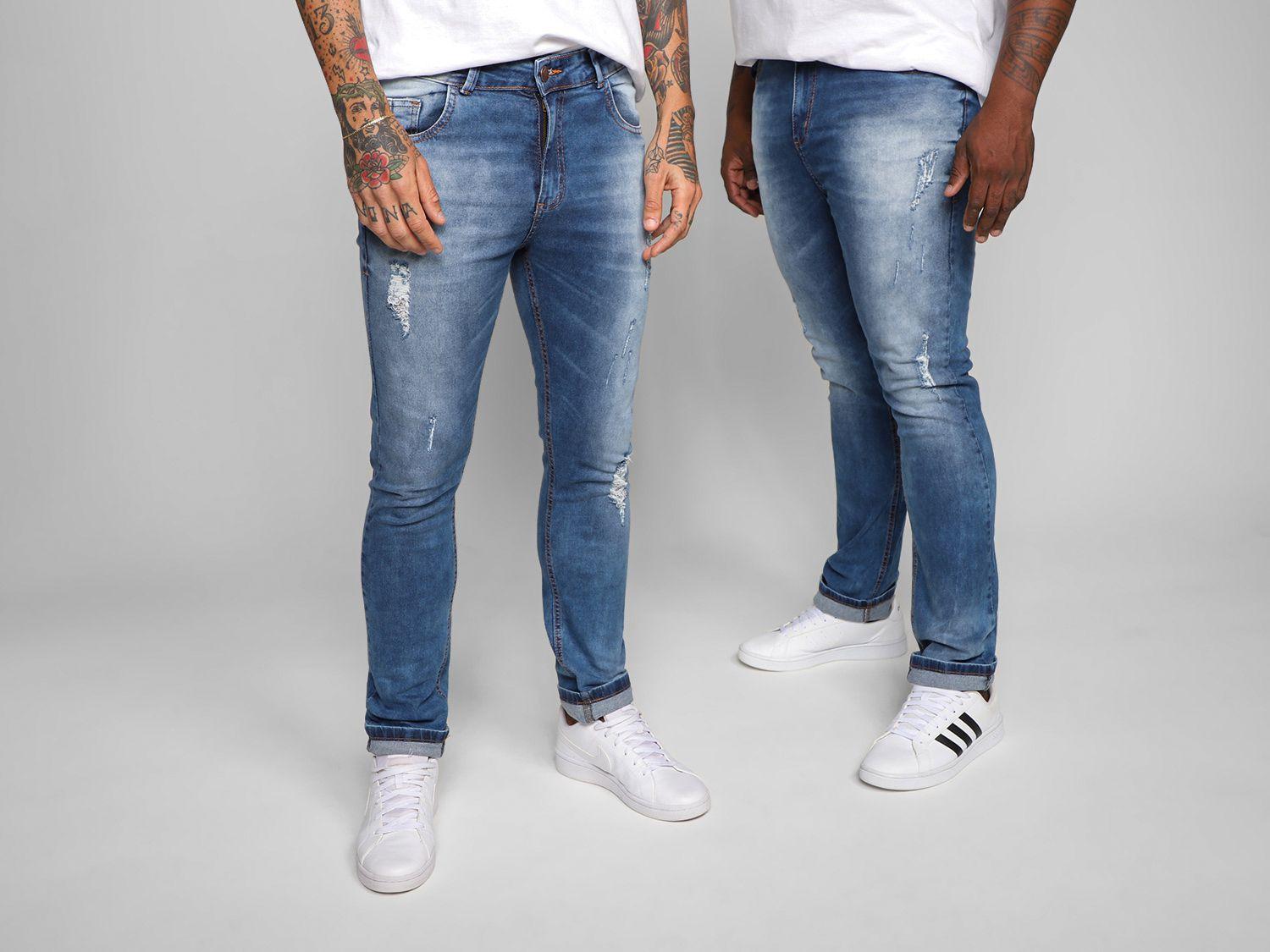 Calça Jeans Vista Magalu Skinny Puídos
