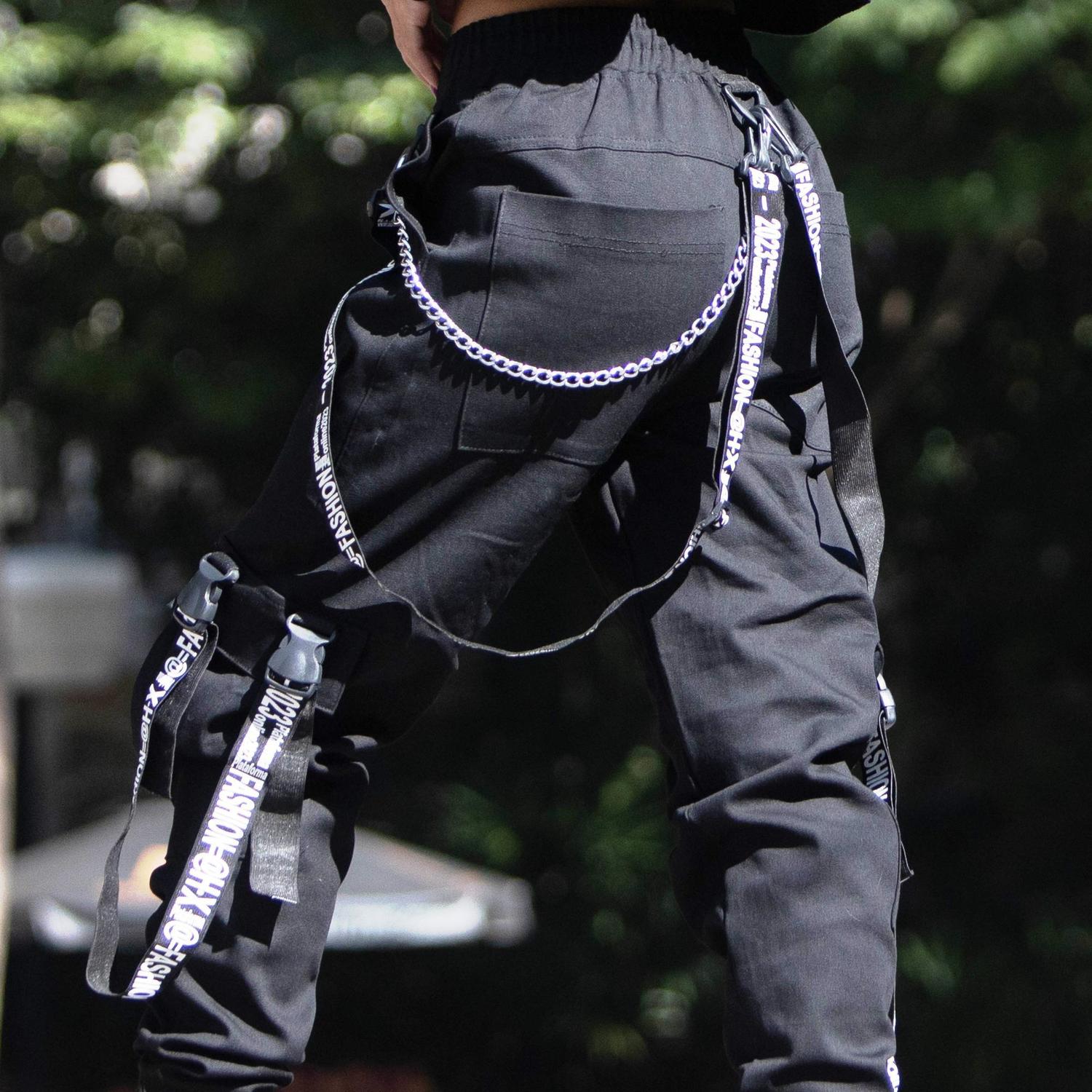 Calça Masculina CalÇa Jogger Feminina Com Corrente Calça Jogger