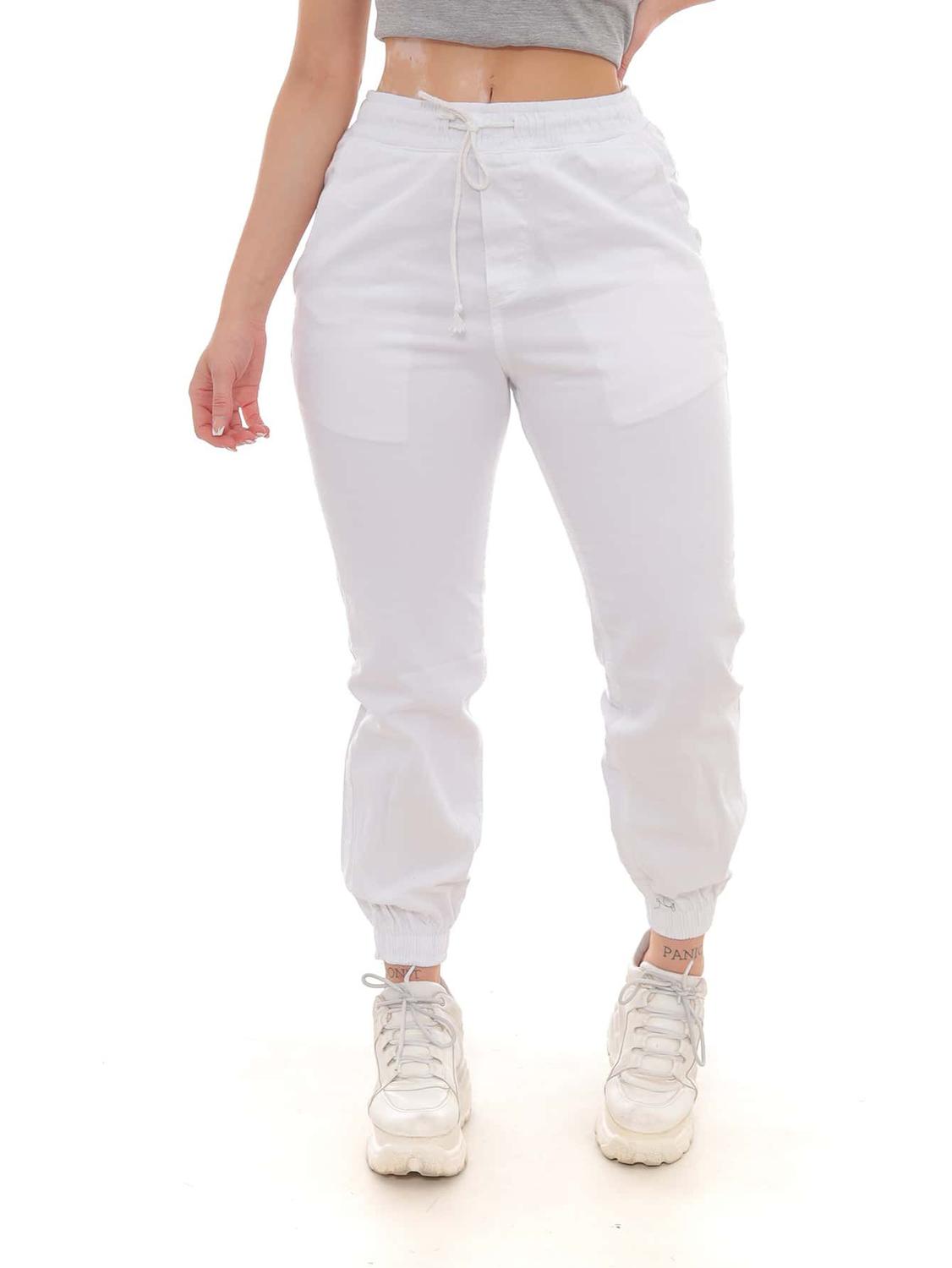 Calça Feminina Calca Jogger Em Sarja Calca Jogger Sarja Bolso