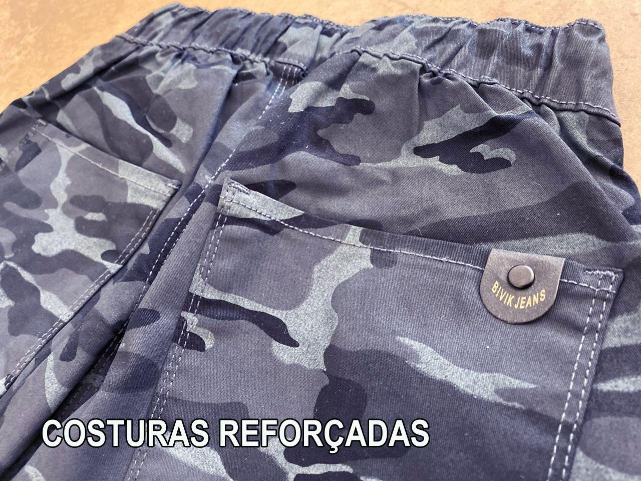 jaqueta sarja camuflada bivik preto