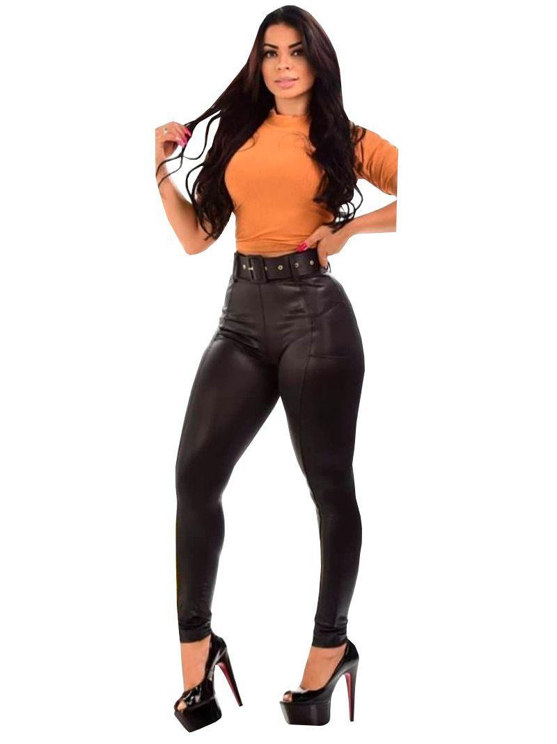 Calça Legging Feminina Cintura Alta Cirre Cinto Bogueiras - Popflor - Calça  Esportiva - Magazine Luiza