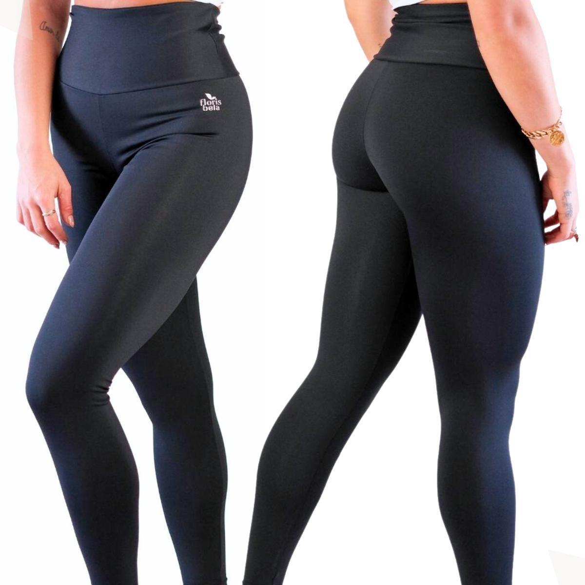 KIT CALÇA LEGGING - 3 CALÇAS LEGGINGS KING BRASIL - PRETA - King