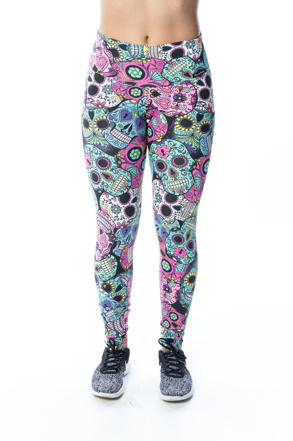 legging de caveira mexicana