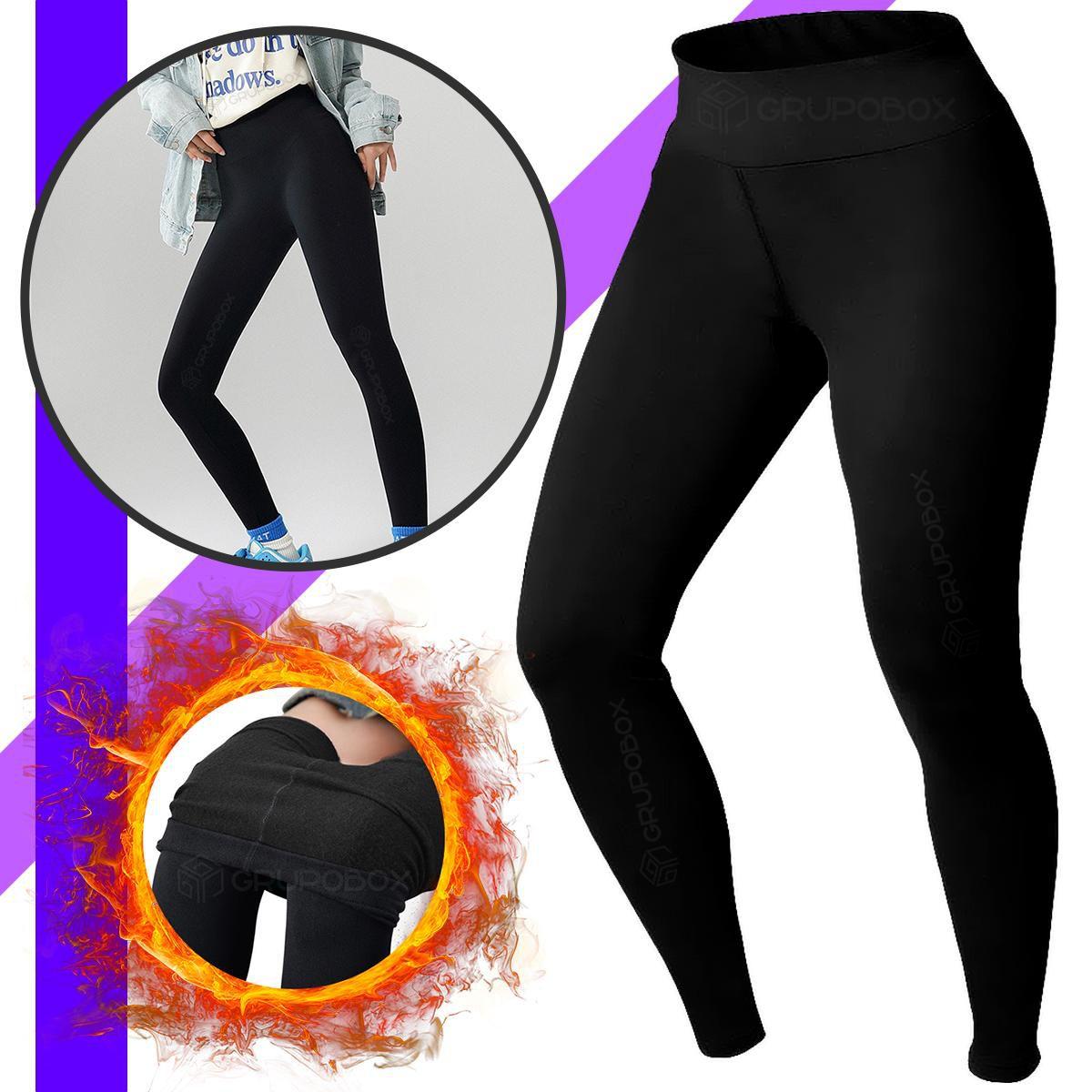 Legging Termica CalÃ§a Legging Plus Legging Preta Forrada Calça