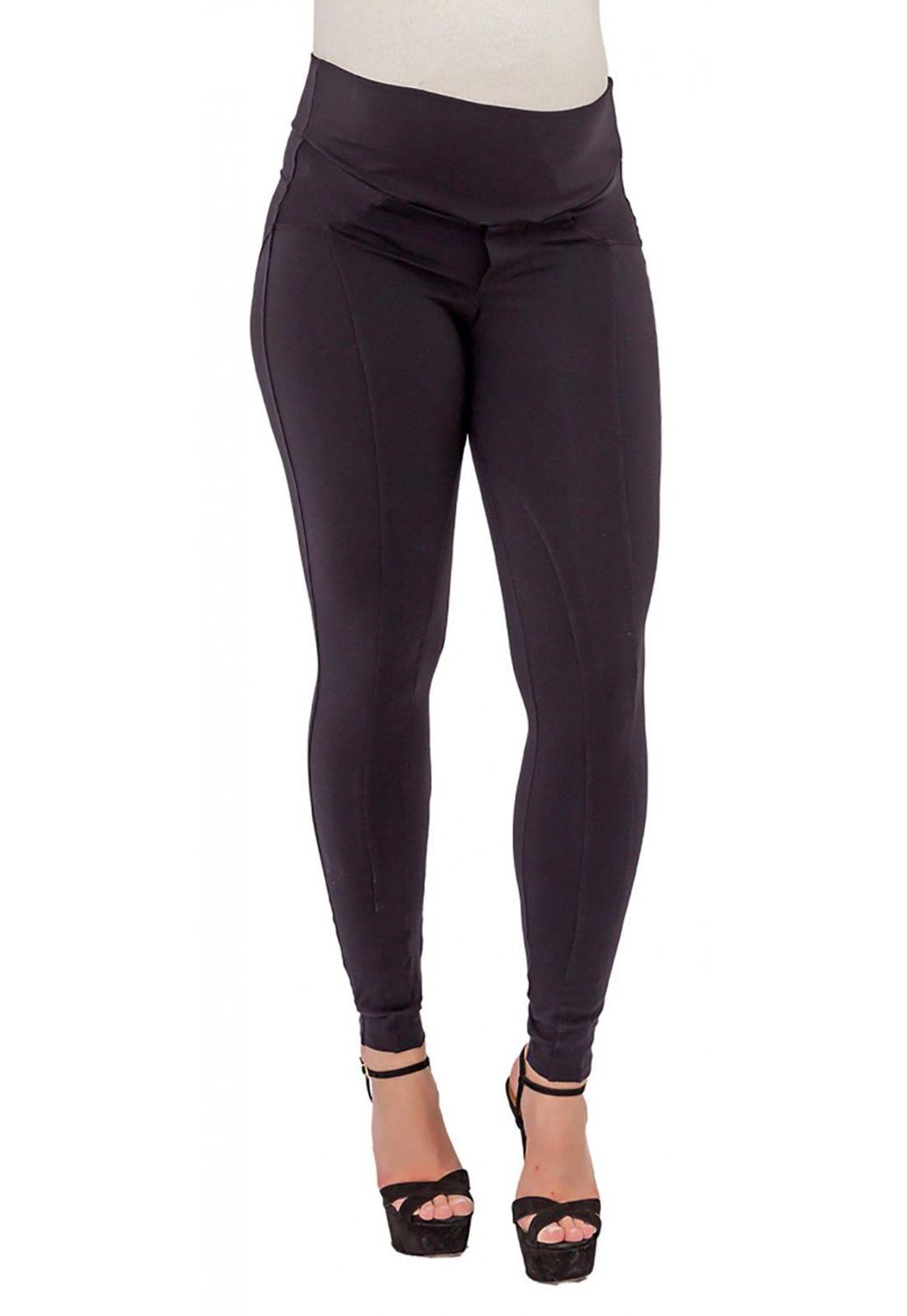 calça legging preta para gestante