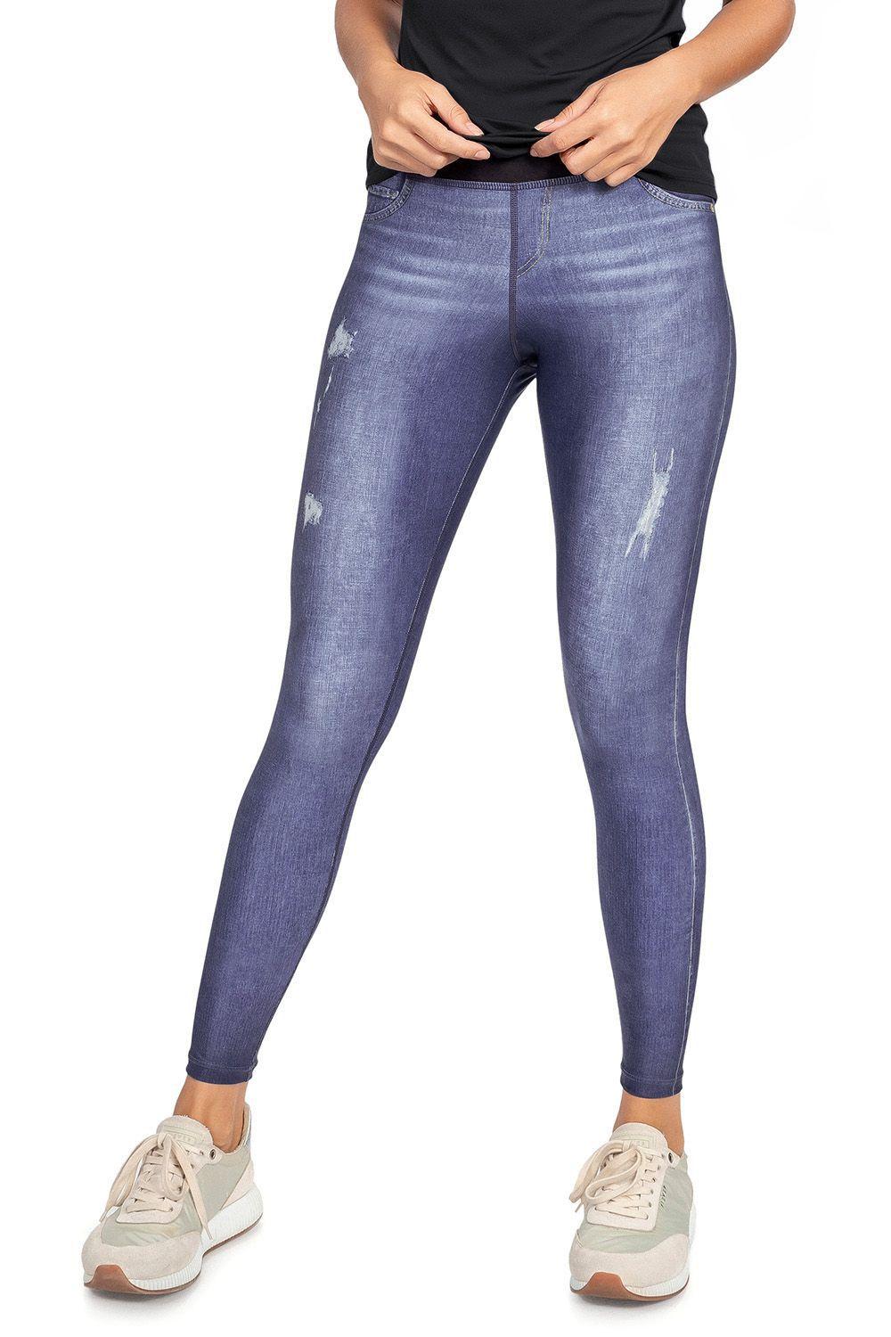 Calça Legging Jeans Reversible Blur Kids Live - Tamanho 14 - Calça Legging  - Magazine Luiza