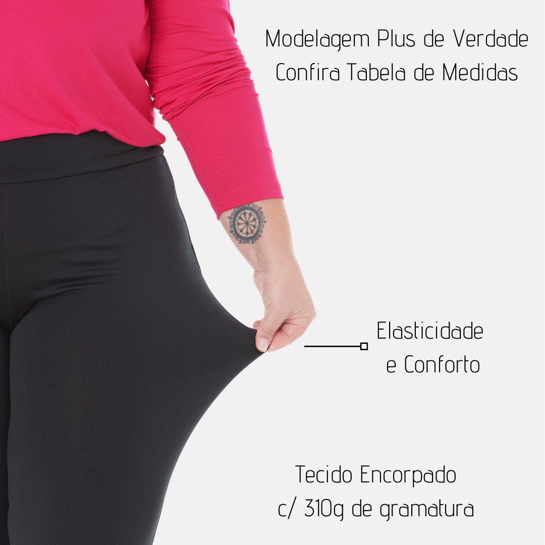 moda-plus-size-Calça Legging Gabriela Lisa Plus Size 1133 Várias Cores
