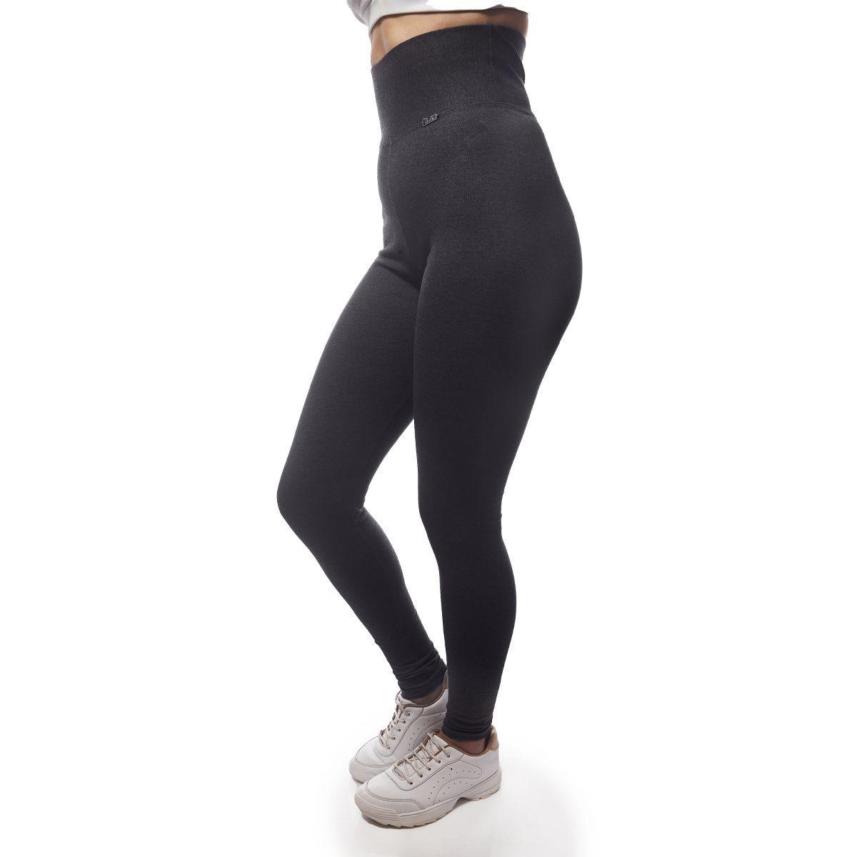Calça Legging Modeladora com Cintura Alta de Algodão Cinza - Ludi.K - Calça  Esportiva - Magazine Luiza
