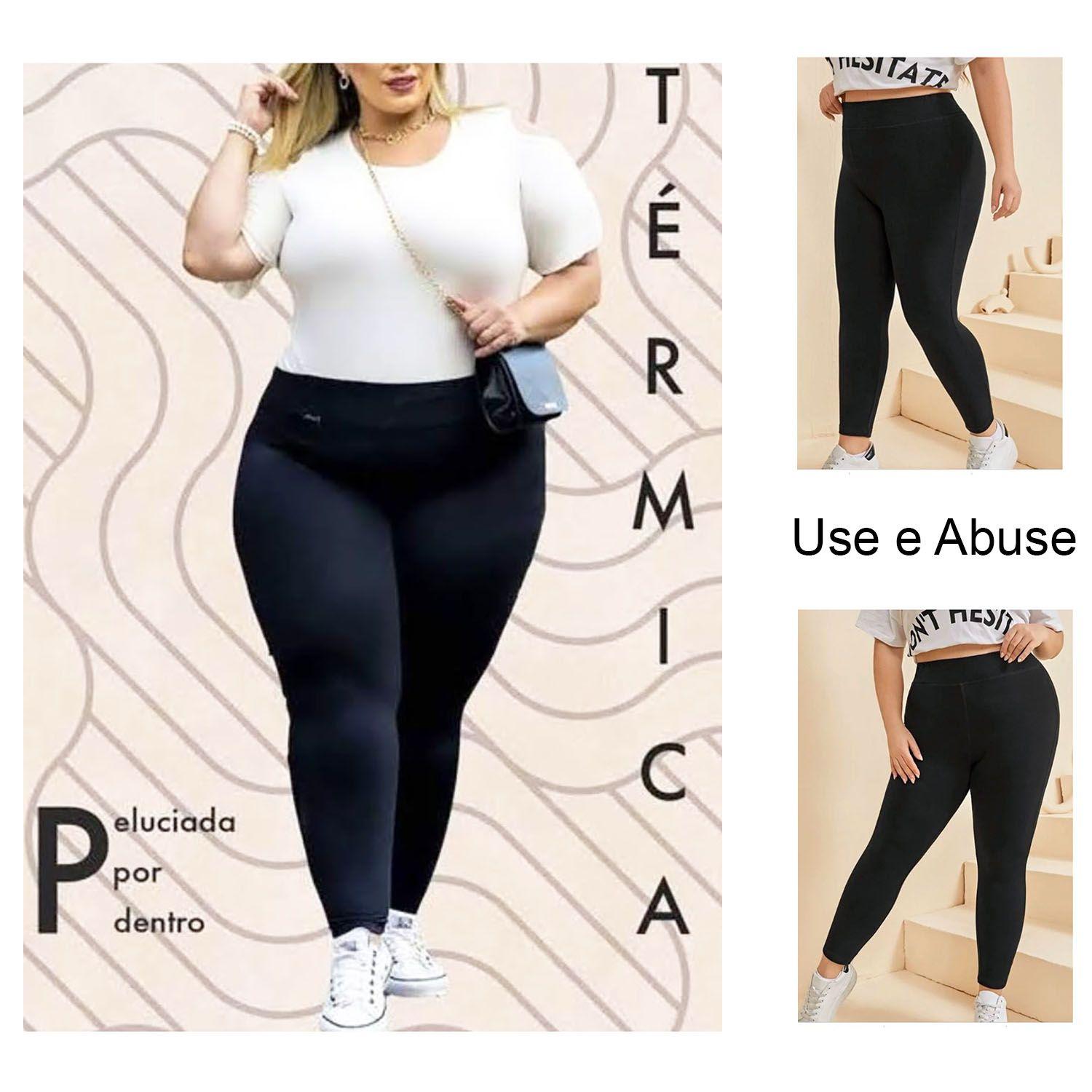 Legging Plus Size CalÃ§a Legging Cos Alto Sporting Way Fitness