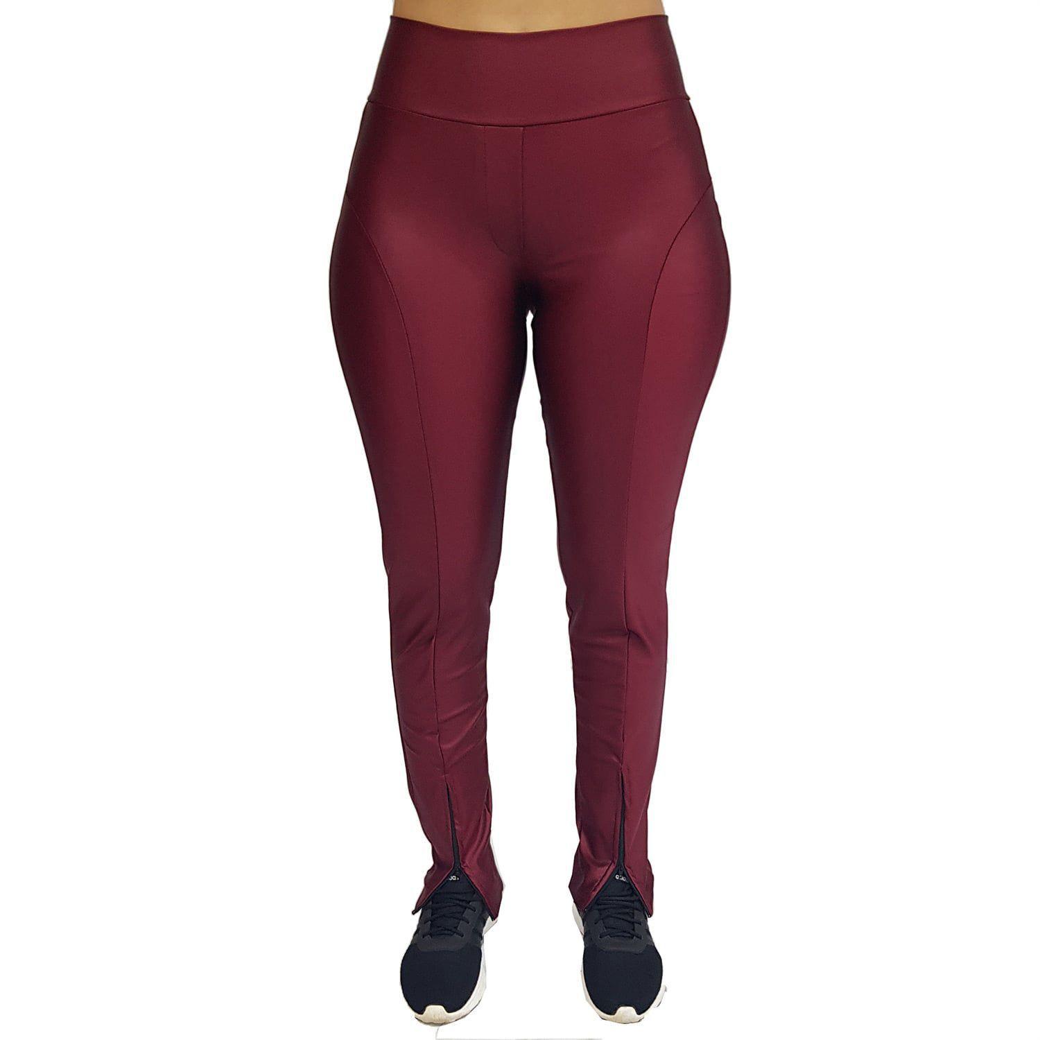 calça legging cor marsala