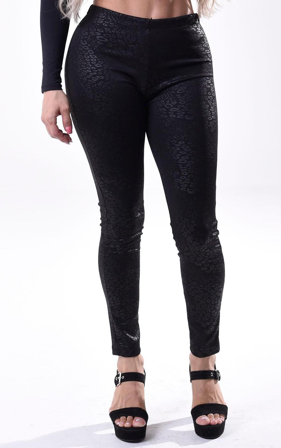 calça legging de onça