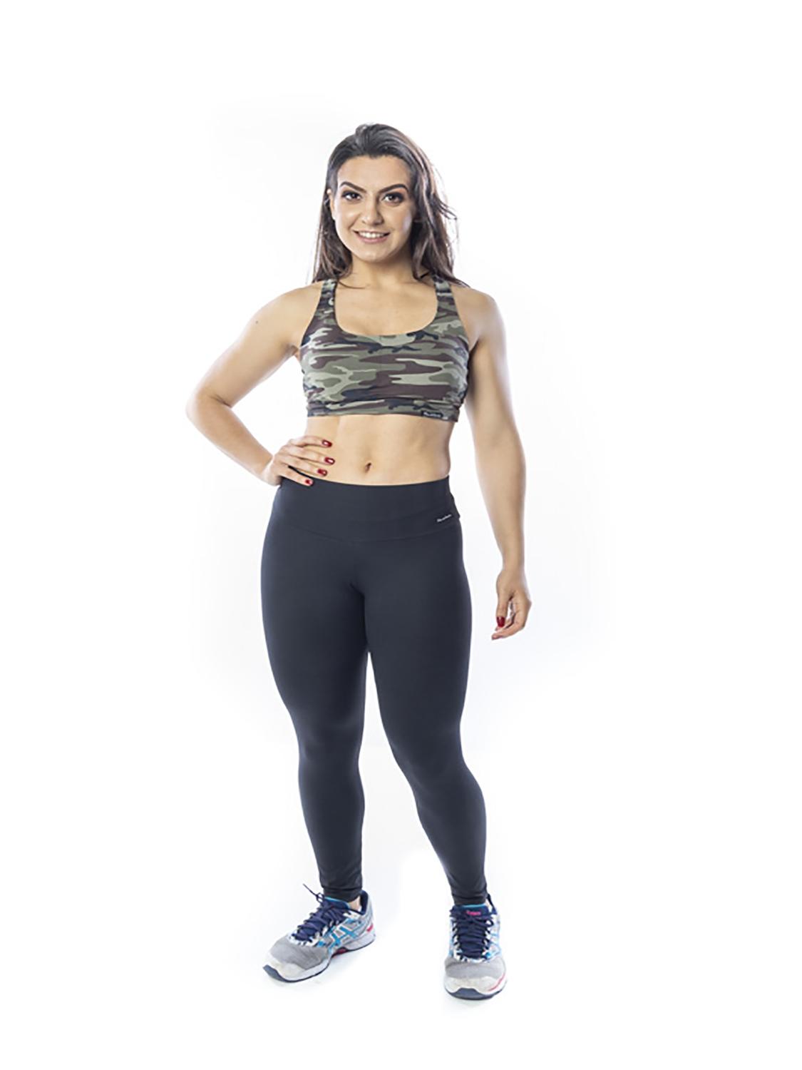 calça legging poliamida preta