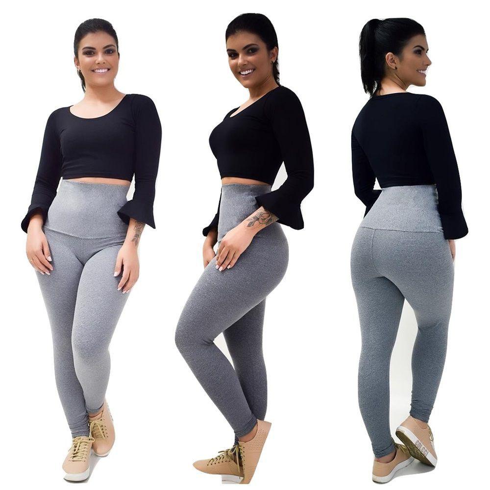 Calça Legging Suplex Poliamida Alta Compressão - CINZA MESCLA - Fasciniun  Confecções - Calça Legging - Magazine Luiza
