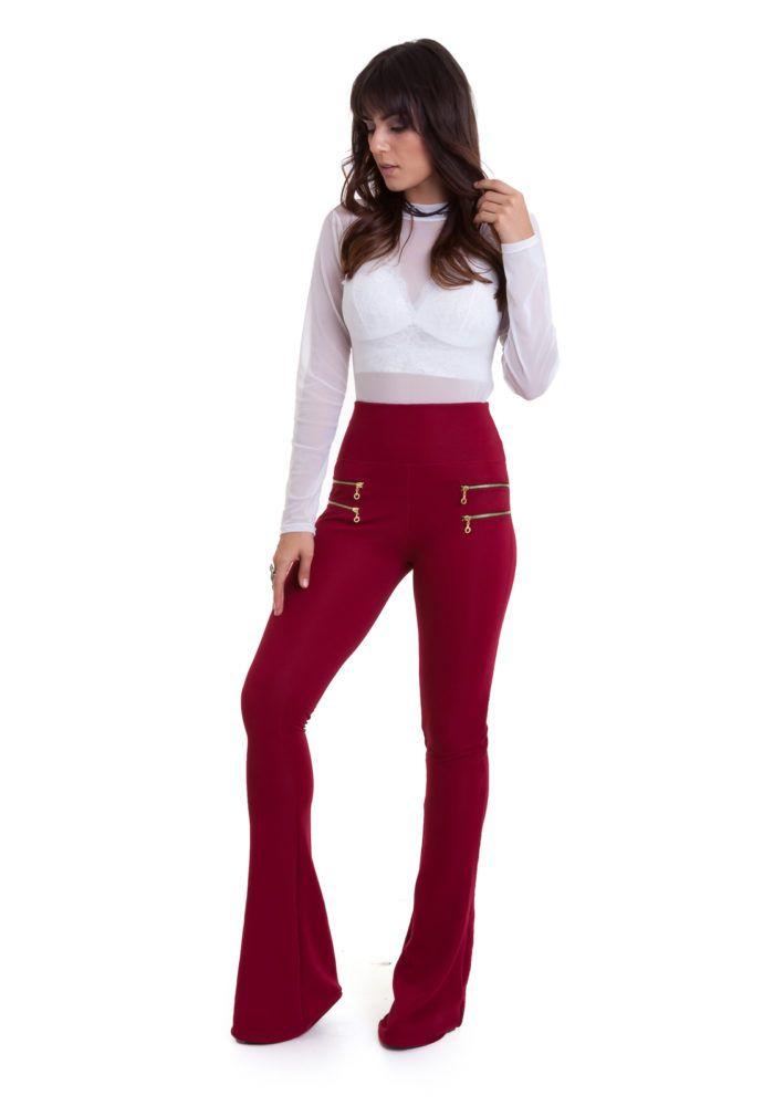 calça manola flare gorgurinho preta