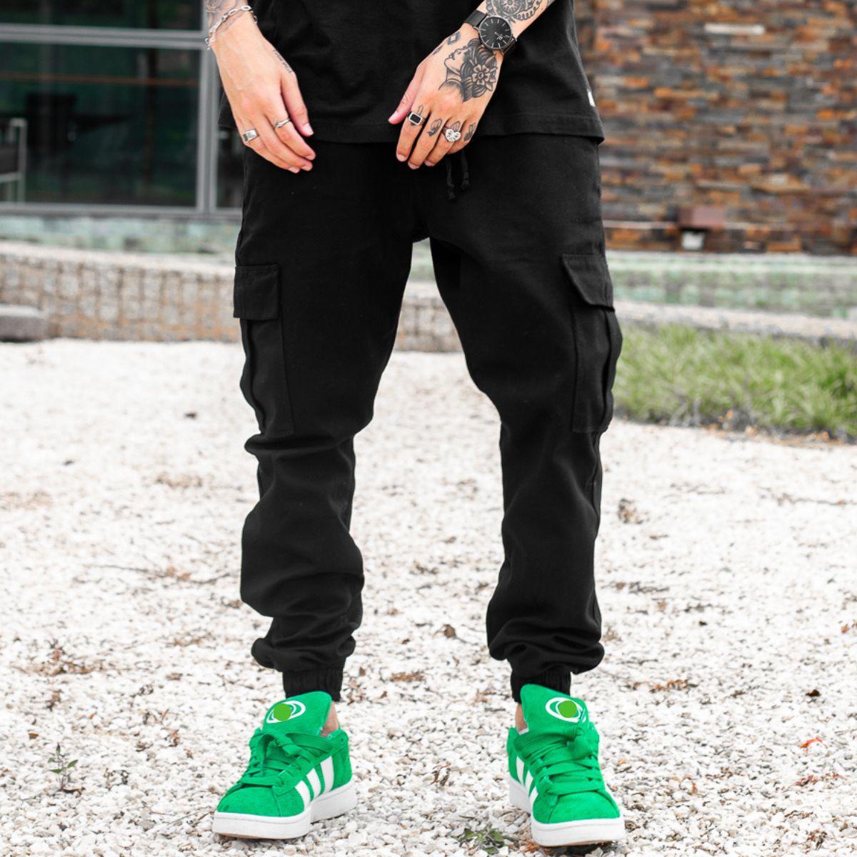 Calça Masculina CalÇa Jogger Com Bolso Lateral Feminina Bolso