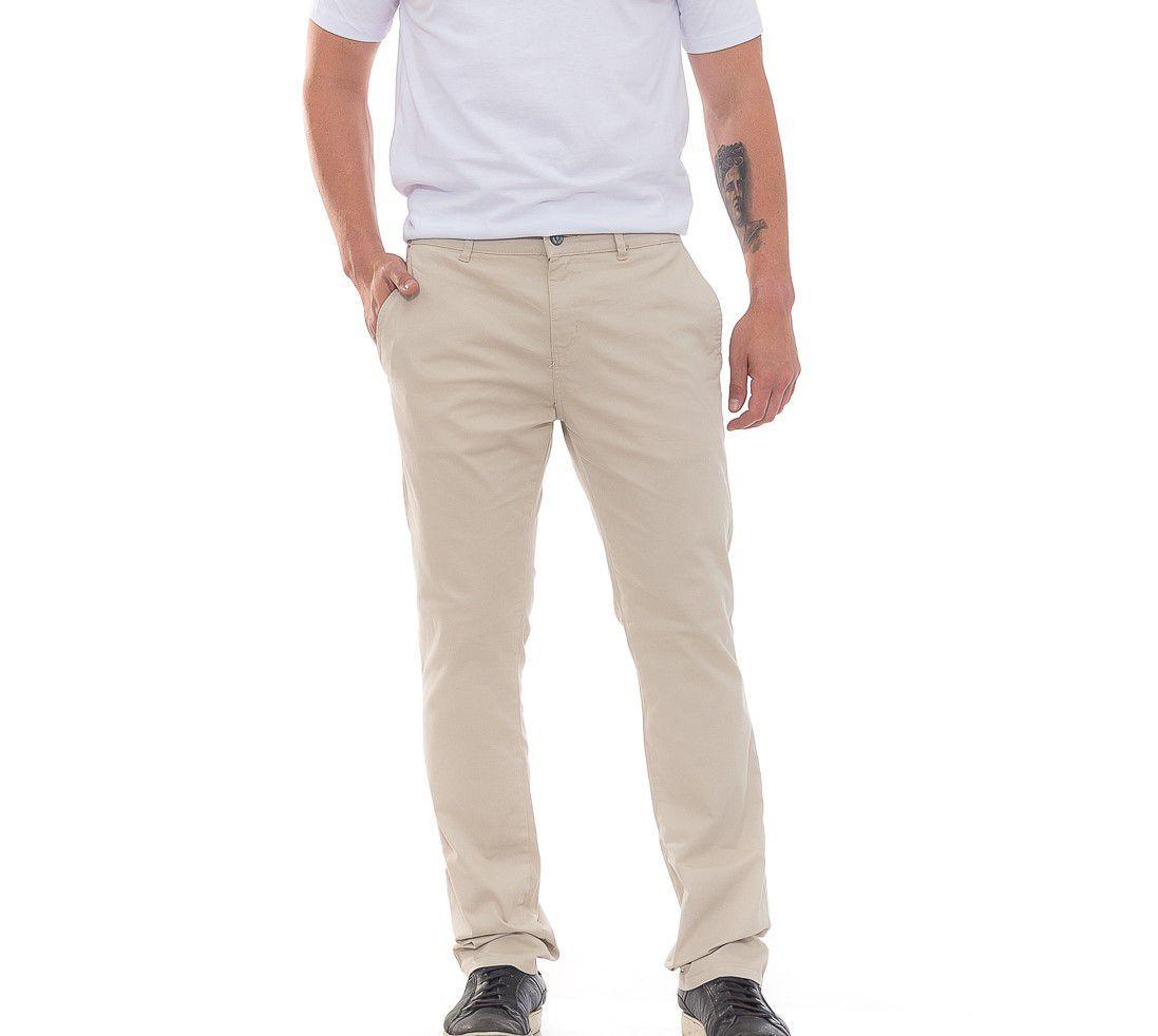 Calça Sarja Camisa Social Branca Com CalÃ§a Bege CalÃ§a Branca Com