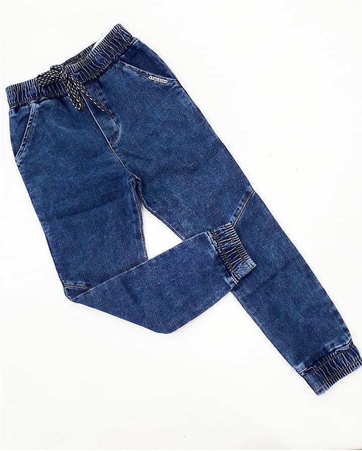 calça moletinho jeans infantil