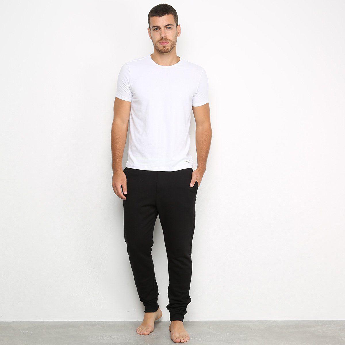 Calca Moletom Calvin Klein Elastico Hazard Lounge Rico Masculina Calcas Masculina Magazine Luiza
