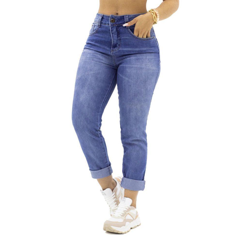 Calça MOM Jeans Detalhe no Botão Biotipo - Calça Jeans Feminina - Magazine  Luiza