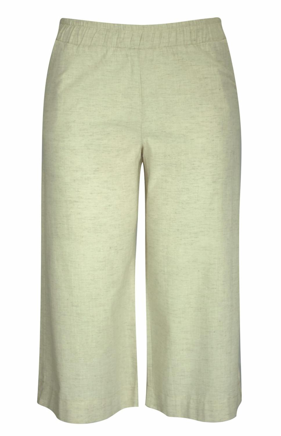 calça pantacourt cru