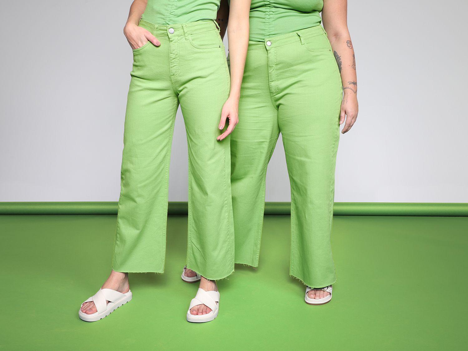 Calça Sarja Vista Magalu Wide Leg Maravilhosa
