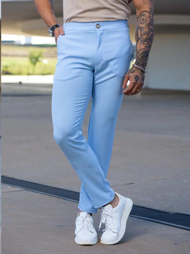 Cropped Masculina CalÃ§a Social Cropped Calças Curtas CalÃ§a