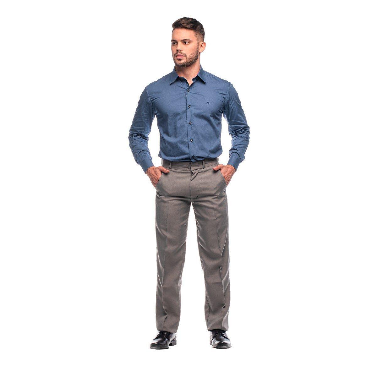 Calça social masculina oxford cinza granito diversos tamanhos - CADOOP -  Calças Masculina - Magazine Luiza