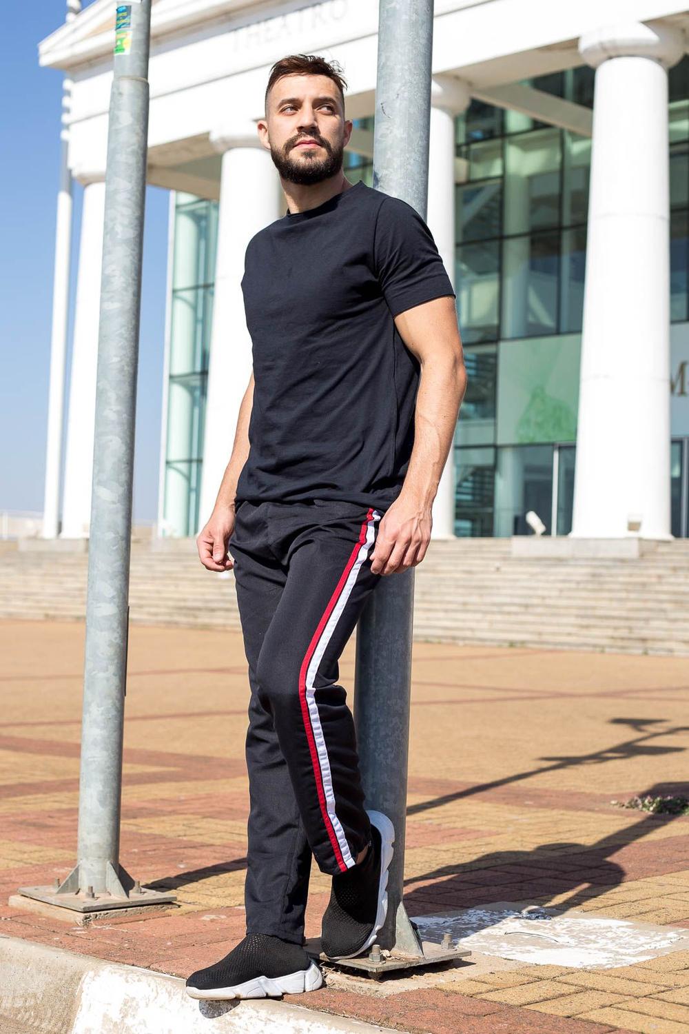 Calça Esportiva CalÃ§a Tactel Com Ziper No Bolso Calça Tactel