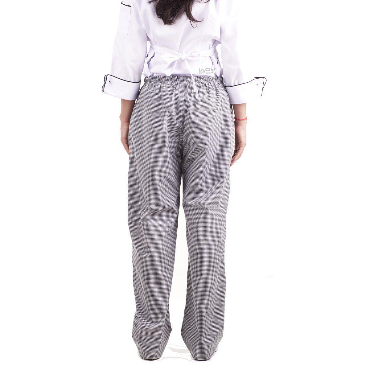 calça de chef de cozinha feminina