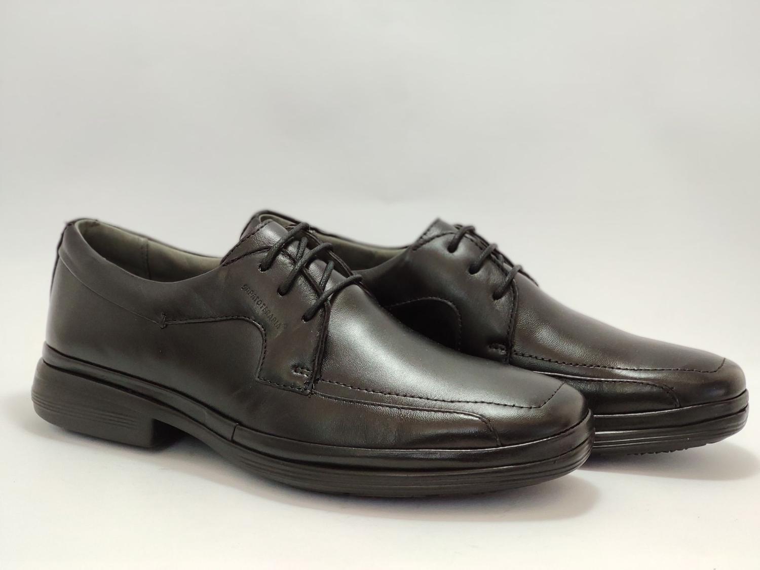 Calçado sapato masculino com cadarço em couro marca Sapatoterapia cor preto  - Sapato Social Masculino - Magazine Luiza