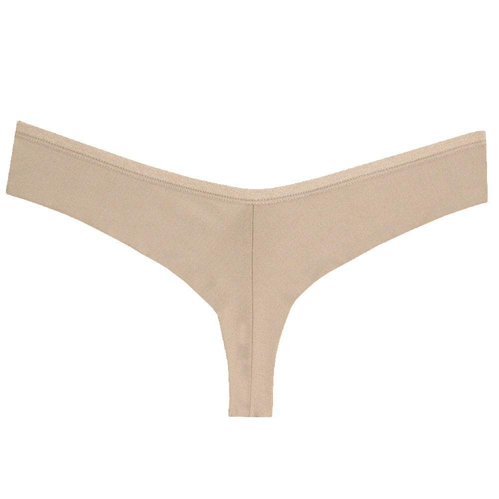 Calcinha Fio Dental Duplo Bege 2 Rios Lingerie - 2Rios Lingerie